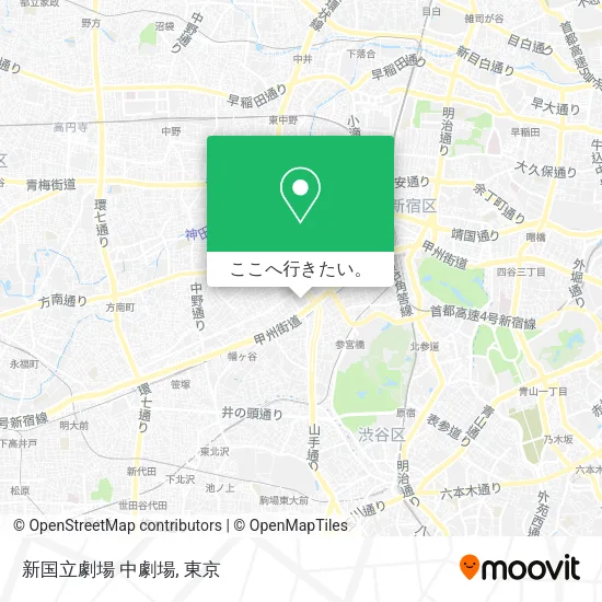 新国立劇場 中劇場地図