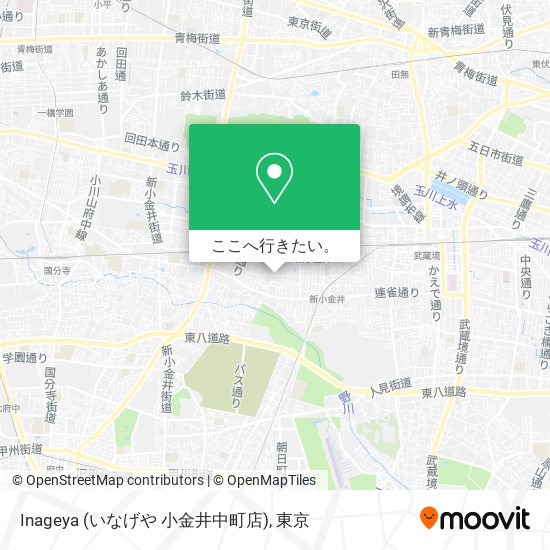 Inageya (いなげや 小金井中町店)地図