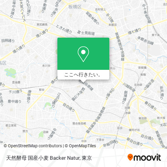 天然酵母 国産小麦 Backer Natur地図