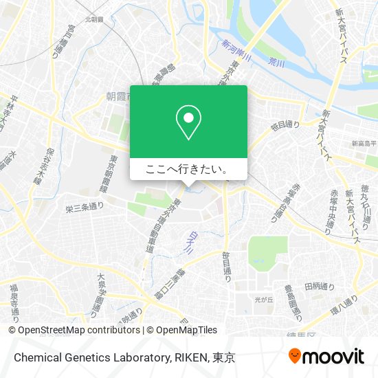 Chemical Genetics Laboratory, RIKEN地図