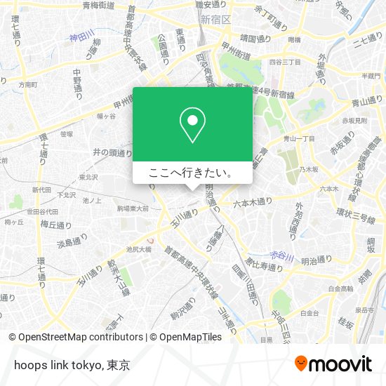 hoops link tokyo地図