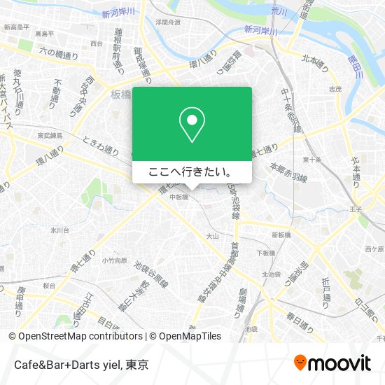Cafe&Bar+Darts yiel地図