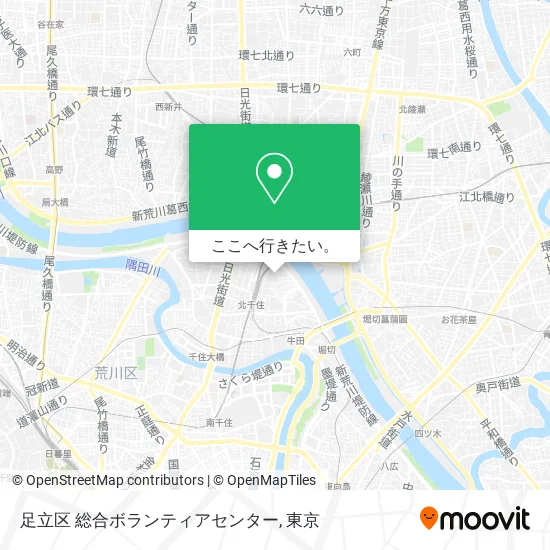 足立区 総合ボランティアセンター地図