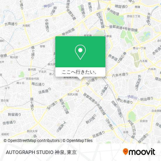 AUTOGRAPH STUDIO 神泉地図