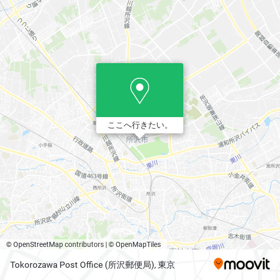 Tokorozawa Post Office (所沢郵便局)地図