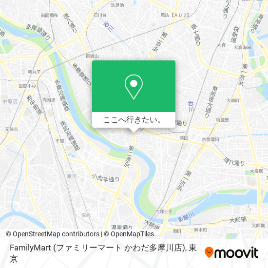 FamilyMart (ファミリーマート かわだ多摩川店)地図