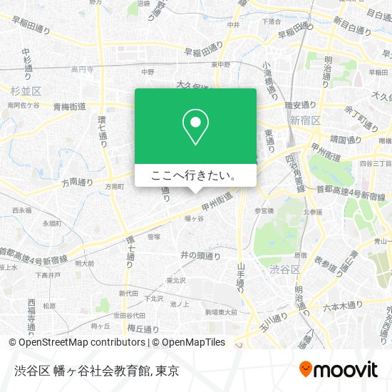 渋谷区 幡ヶ谷社会教育館地図