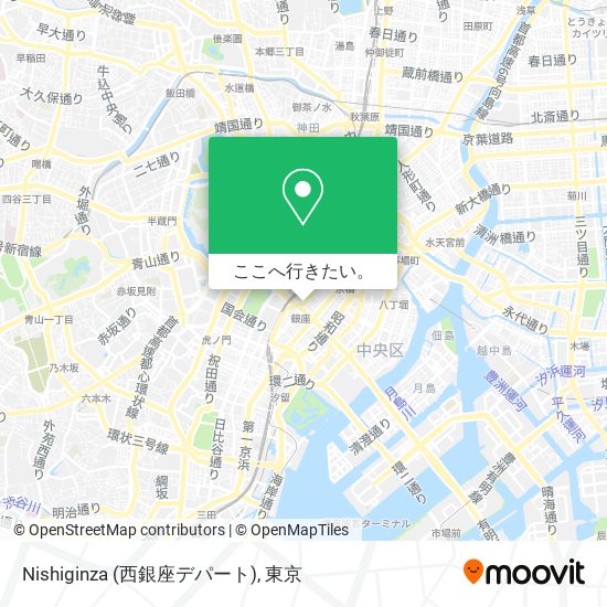 Nishiginza (西銀座デパート)地図