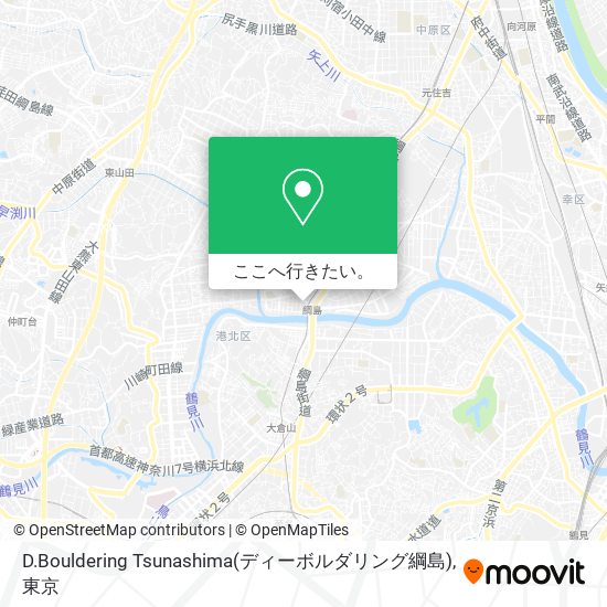 D.Bouldering Tsunashima(ディーボルダリング綱島)地図