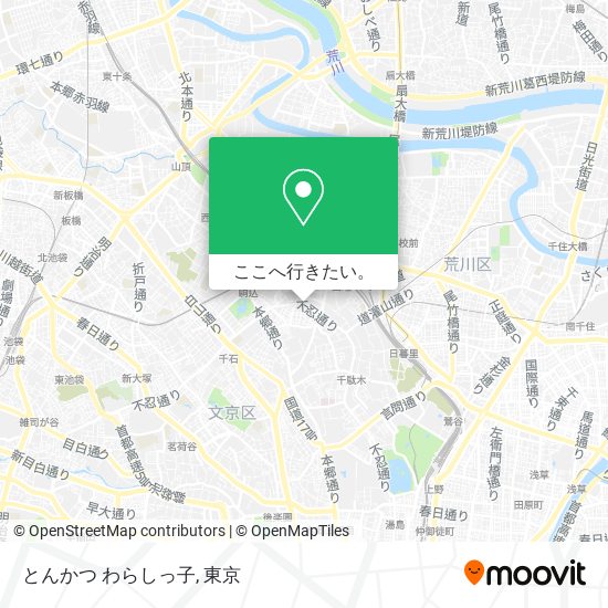 とんかつ わらしっ子地図