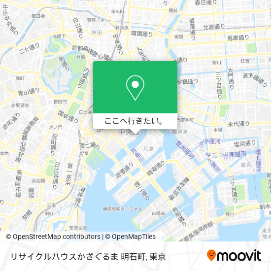 リサイクルハウスかざぐるま 明石町地図