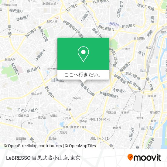 LeBRESSO 目黒武蔵小山店地図