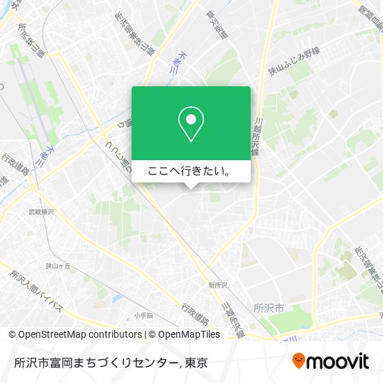 所沢市富岡まちづくりセンター地図