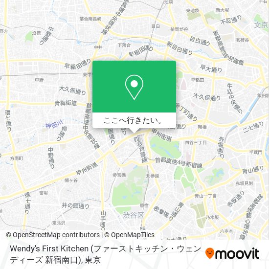 Wendy's First Kitchen (ファーストキッチン・ウェンディーズ 新宿南口)地図