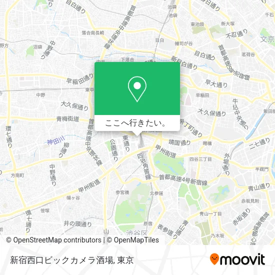 新宿西口ビックカメラ酒場地図
