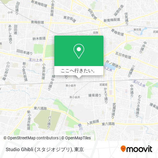 Studio Ghibli (スタジオジブリ)地図