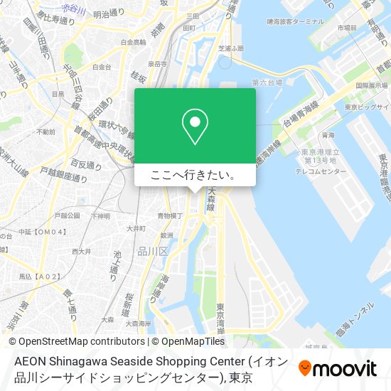 AEON Shinagawa Seaside Shopping Center (イオン品川シーサイドショッピングセンター)地図