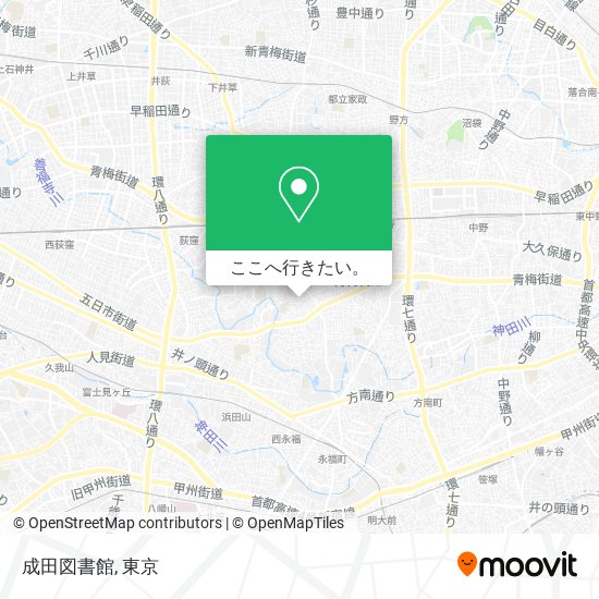 成田図書館地図