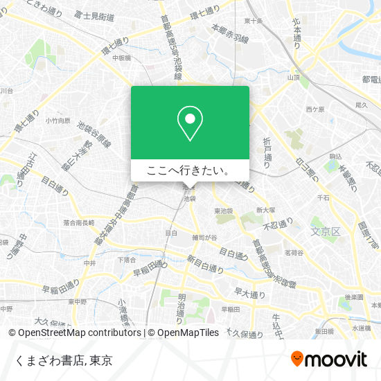 くまざわ書店地図