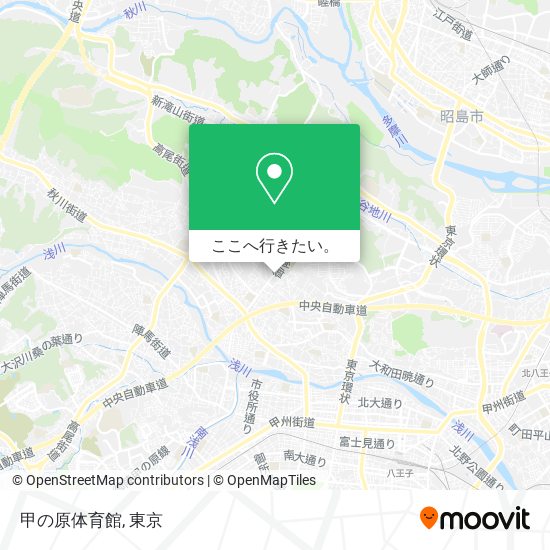 甲の原体育館地図