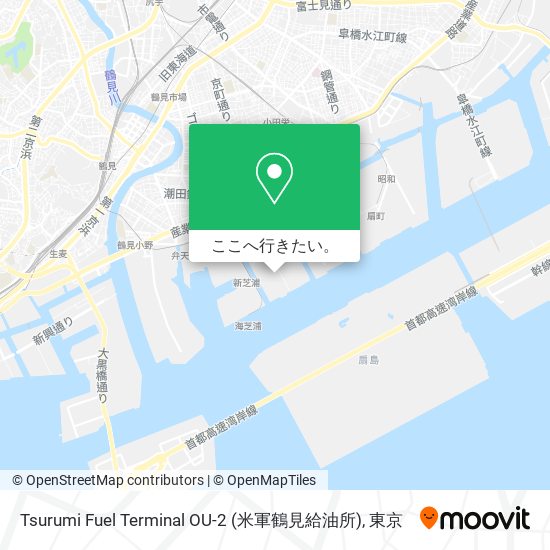 Tsurumi Fuel Terminal OU-2 (米軍鶴見給油所)地図