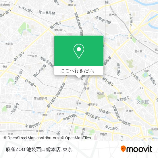 麻雀ZOO 池袋西口総本店地図