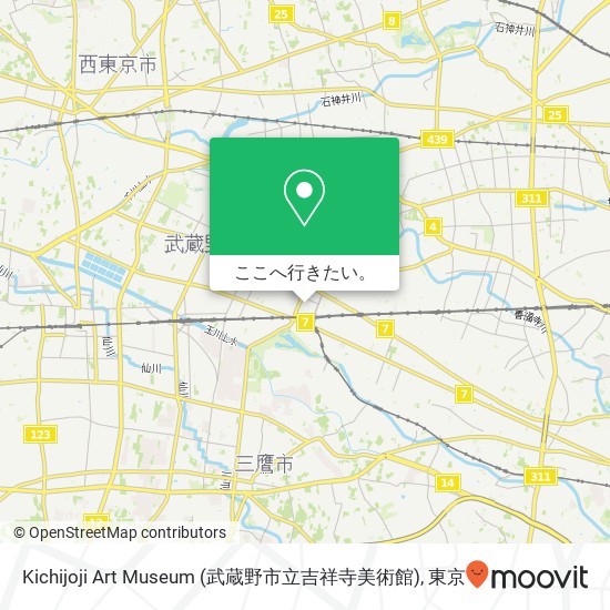 Kichijoji Art Museum (武蔵野市立吉祥寺美術館)地図