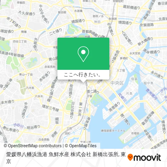 愛媛県八幡浜漁港 魚鮮水産 株式会社 新橋出張所地図