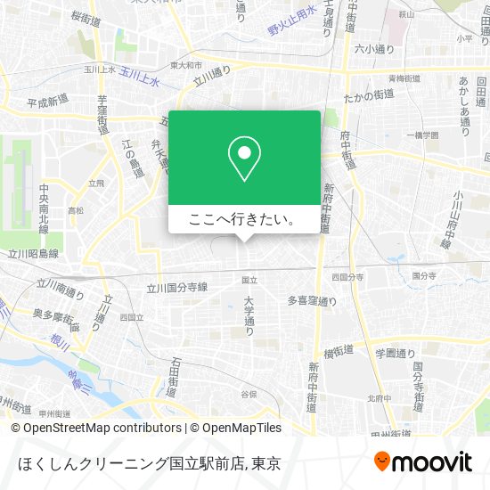 ほくしんクリーニング国立駅前店地図