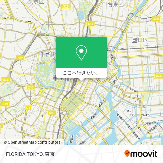 FLORIDA TOKYO地図