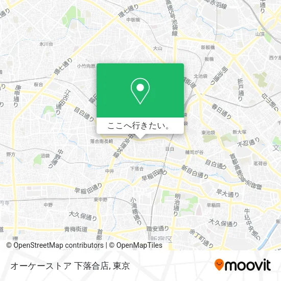 オーケーストア 下落合店地図