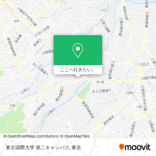 東京国際大学 第二キャンパス地図