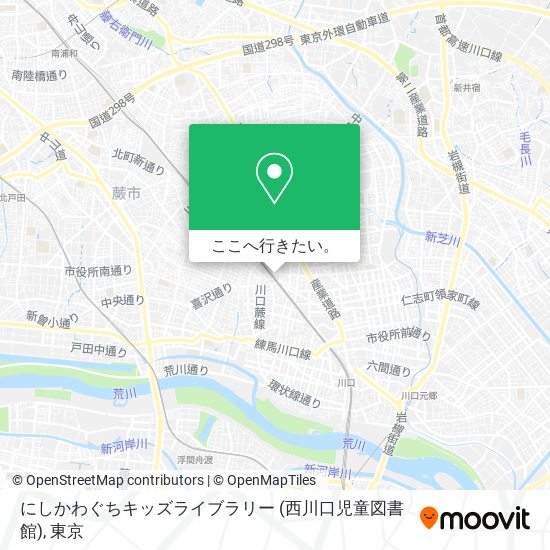 にしかわぐちキッズライブラリー (西川口児童図書館)地図