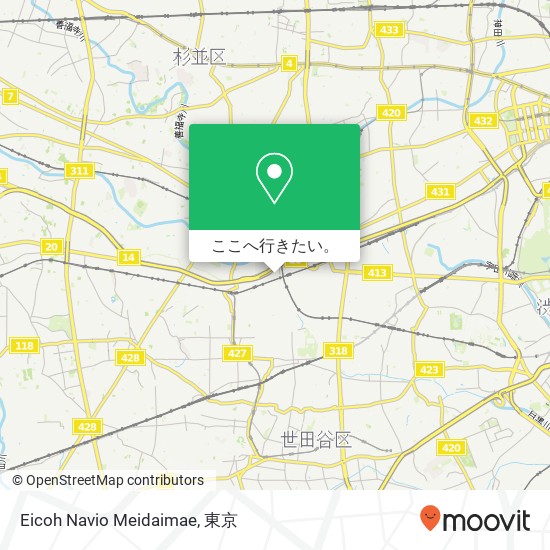 Eicoh Navio Meidaimae地図