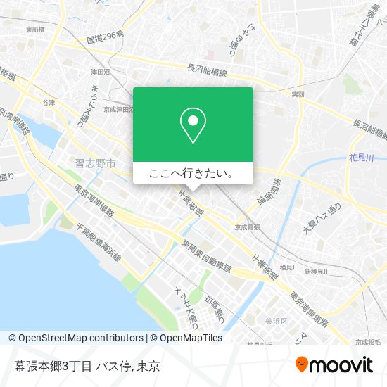 幕張本郷3丁目 バス停地図