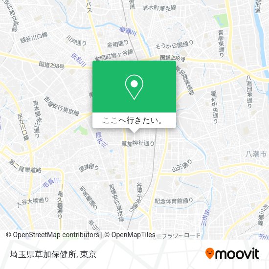 埼玉県草加保健所地図