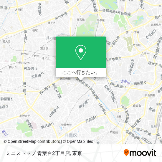 ミニストップ 青葉台2丁目店地図