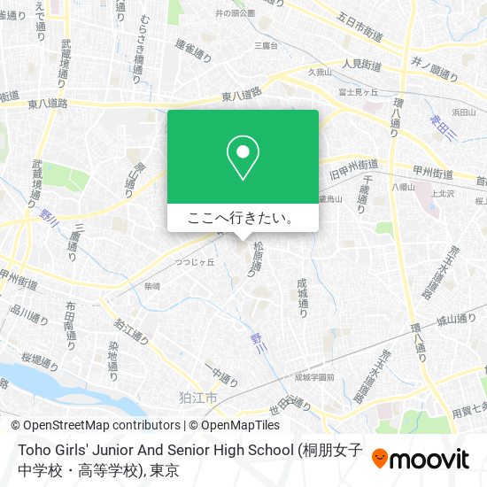 Toho Girls' Junior And Senior High School (桐朋女子中学校・高等学校)地図