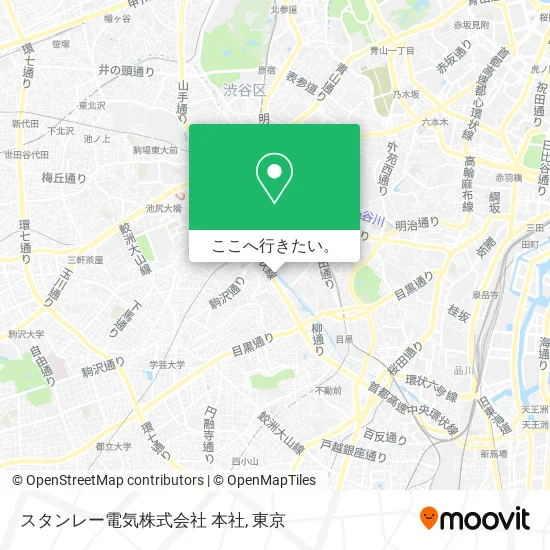 スタンレー電気株式会社 本社地図