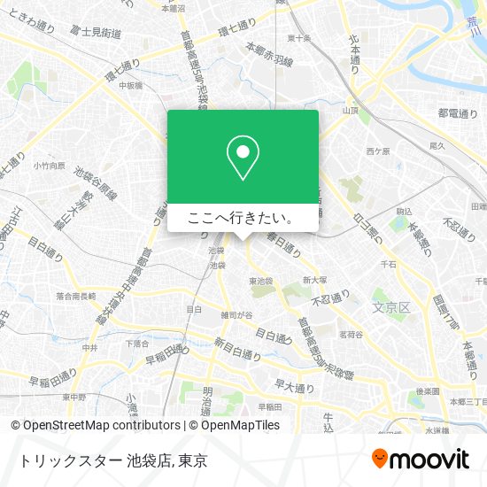 トリックスター 池袋店地図