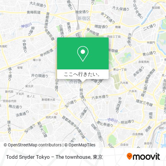 Todd Snyder Tokyo – The townhouse地図