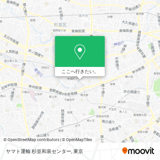 ヤマト運輸 杉並和泉センター地図