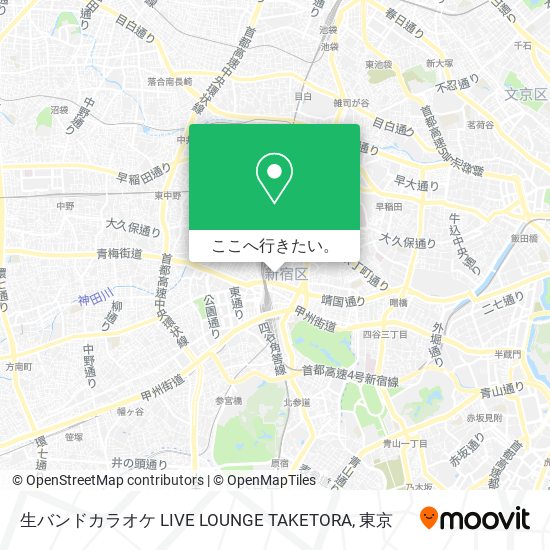 生バンドカラオケ LIVE LOUNGE TAKETORA地図