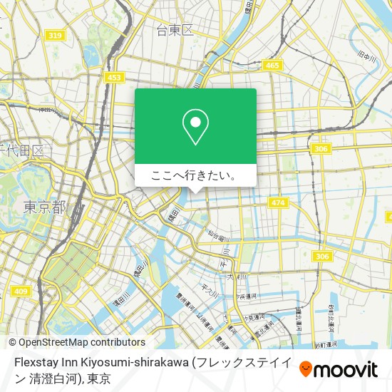 Flexstay Inn Kiyosumi-shirakawa (フレックステイイン 清澄白河)地図