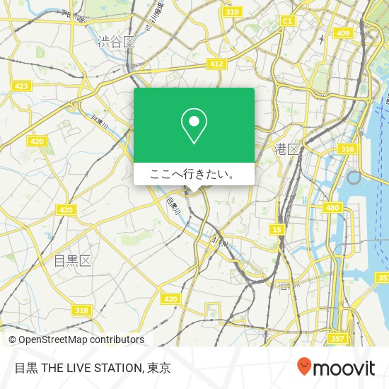 目黒 THE LIVE STATION地図