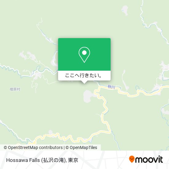 Hossawa Falls (払沢の滝)地図