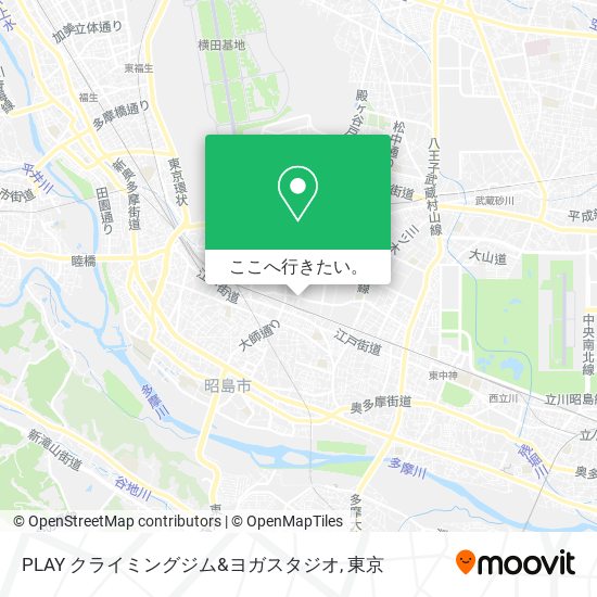 PLAY クライミングジム&ヨガスタジオ地図