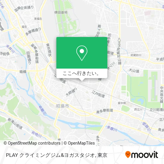 PLAY クライミングジム&ヨガスタジオ地図
