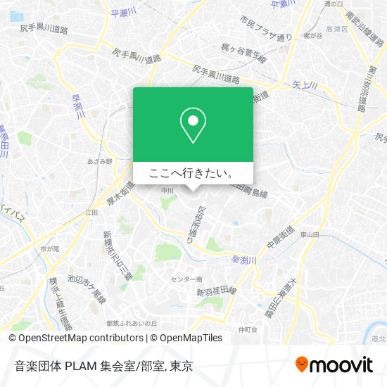 音楽団体 PLAM 集会室/部室地図