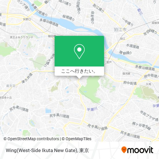 Wing(West-Side Ikuta New Gate)地図